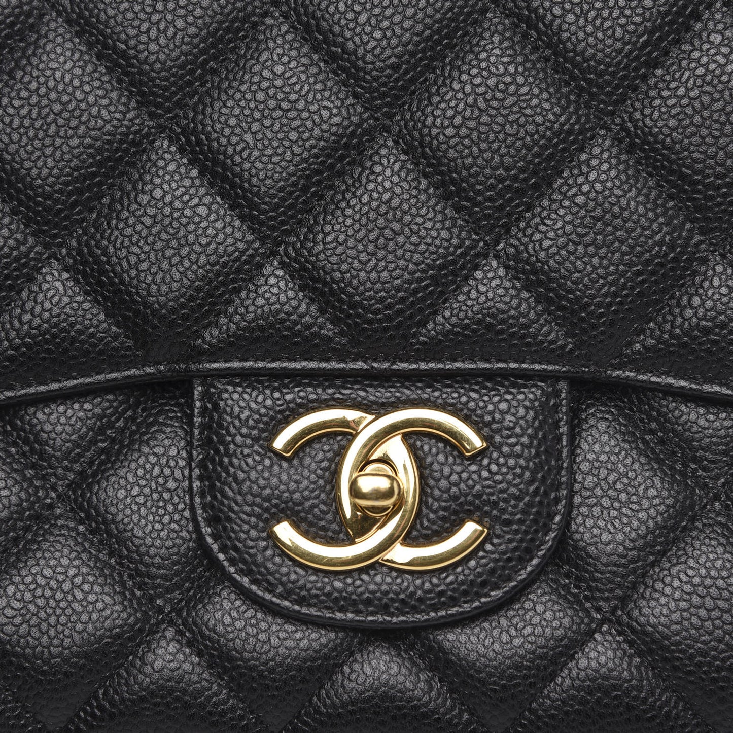Caviar Quilted Maxi Double Flap Black
