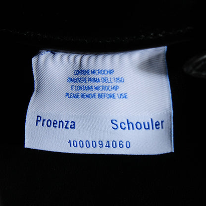 Proenza Schouler Calfskin Large Fringe Lunch Bag Black 10 of 11