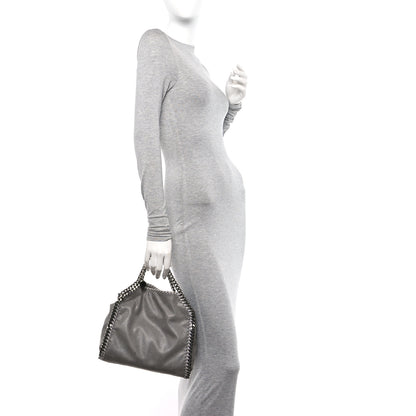 Stella McCartney Shaggy Deer Mini Falabella Fold Over Tote Light Grey 2 of 11