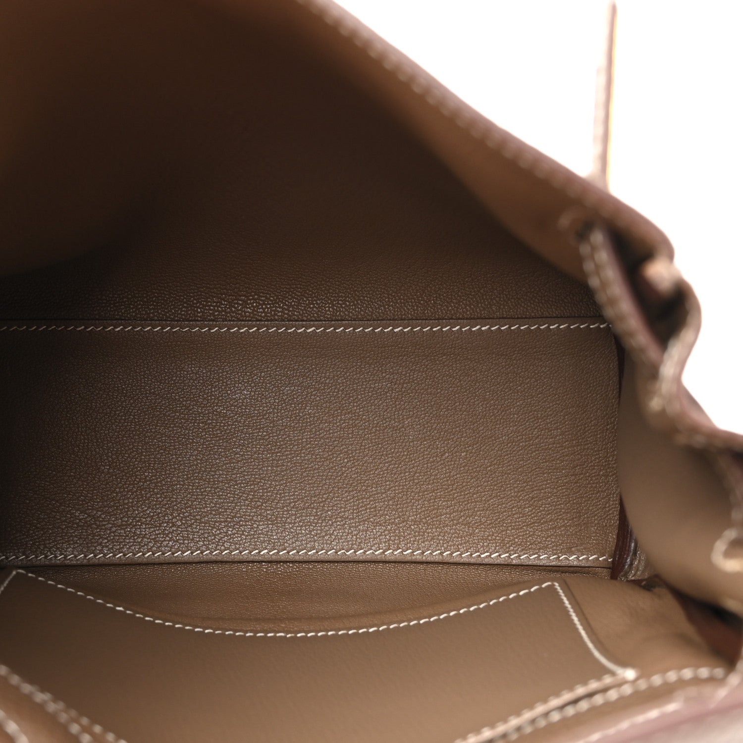 Hermes Taurillon Clemence Kelly Ado Backpack Etoupe 5 of 11