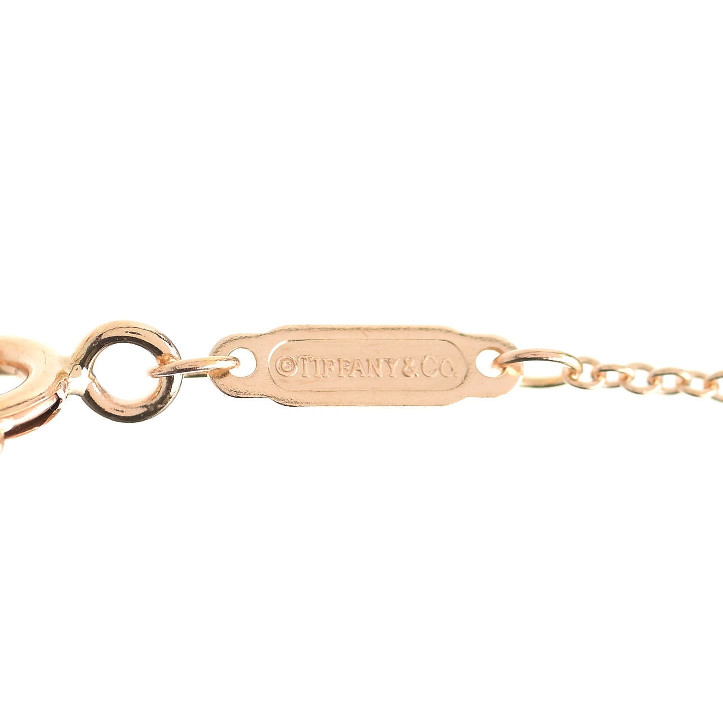 18K Rose Gold Small T Smile Pendant Necklace