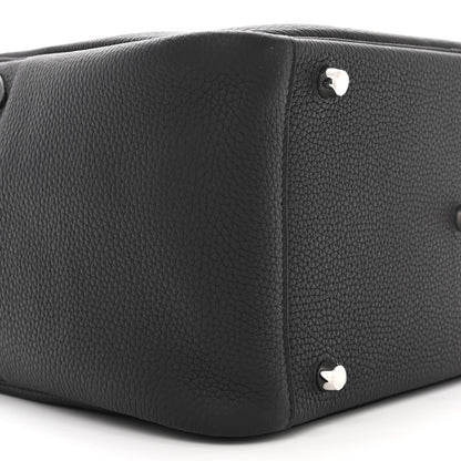 Hermes Taurillon Clemence Lindy 30 Black 9 of 10