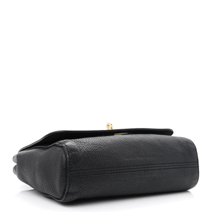 Mulberry Glossy Goatskin Small Lily Flap Black 4 of 10