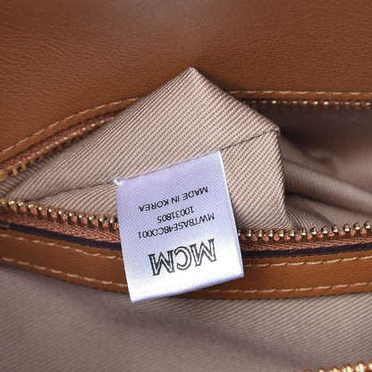 MCM Visetos Large Essential Tote Cognac 8 of 9