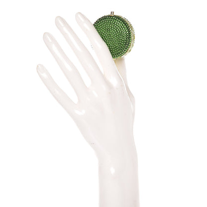 Judith Leiber Crystal French Macarons Minaudiere Pill Box Fern Green 2 of 7