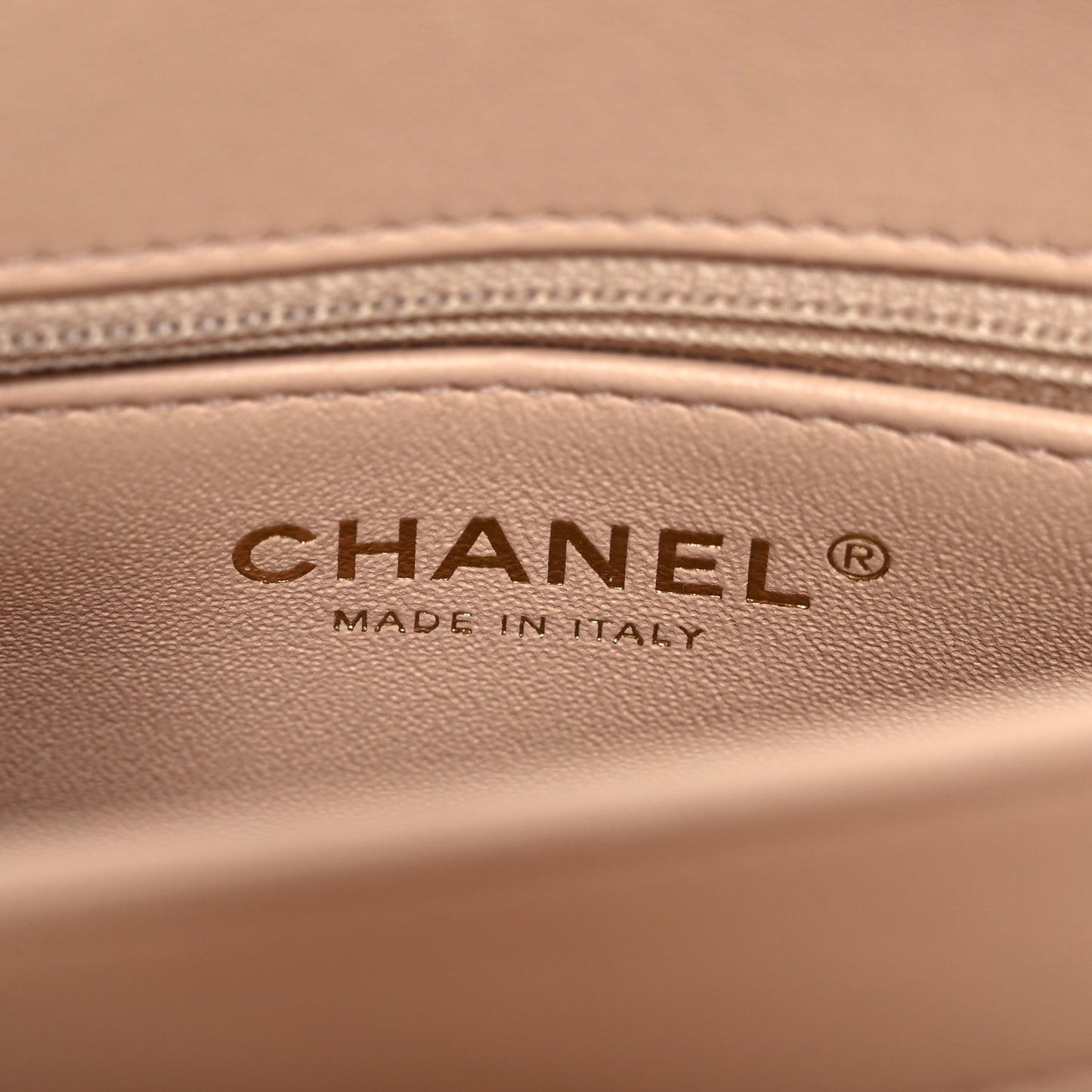 Lambskin Quilted Small Trendy CC Dual Handle Flap Bag Beige