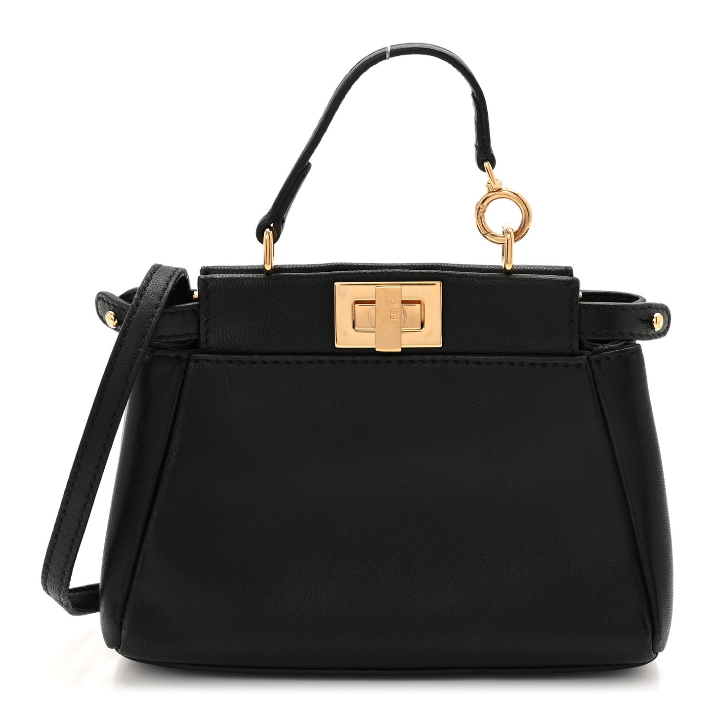 Nappa Micro Peekaboo Iconic Satchel Black