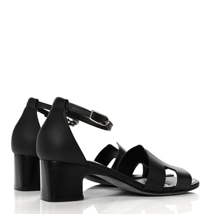 Hermes Calfskin Encens 50 Sandals 36 Black 4 of 9