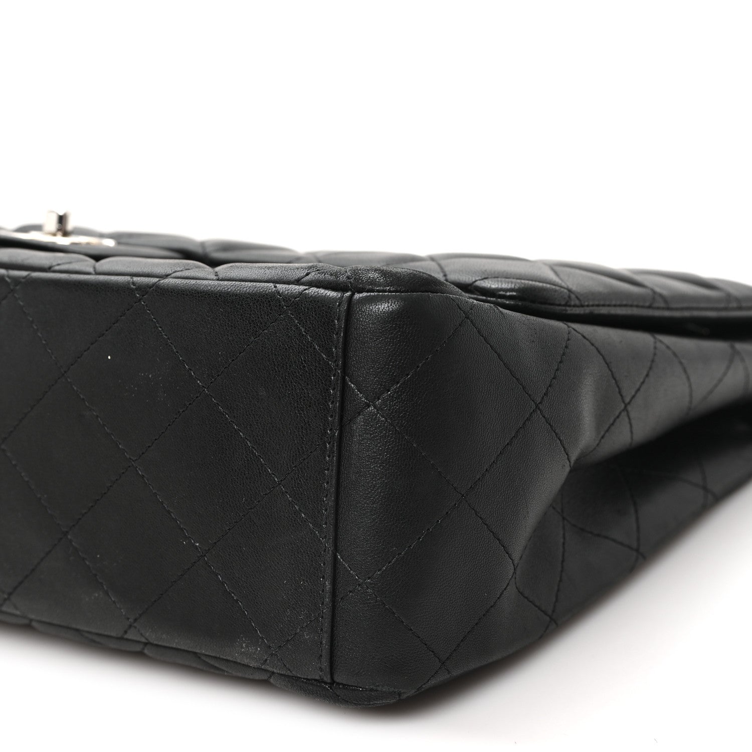 Chanel Lambskin Quilted Maxi Single Flap Black 10 of 10