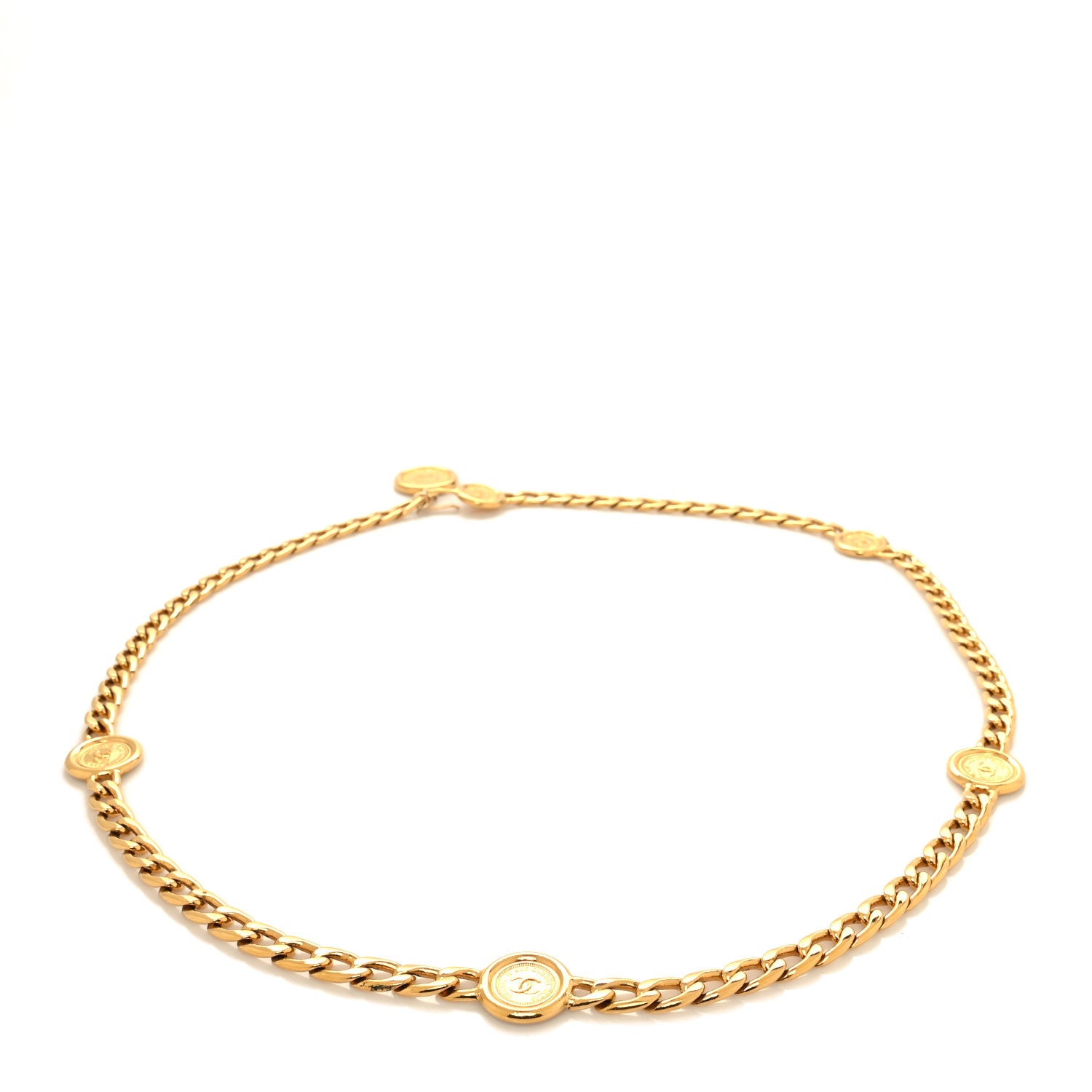 Chanel CC Medallion Chain Belt Gold 2 of 4