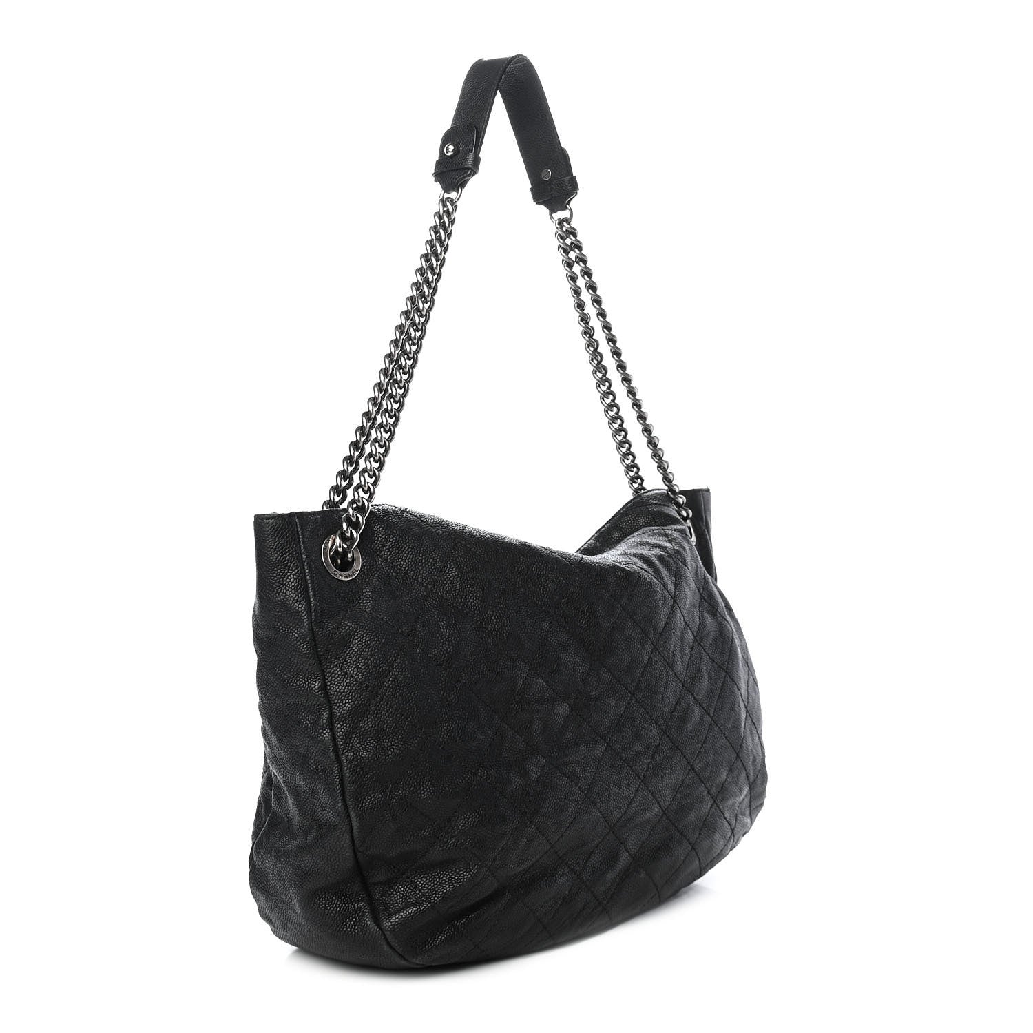 Chanel Caviar Quilted Simply CC Hobo Black 3 of 10