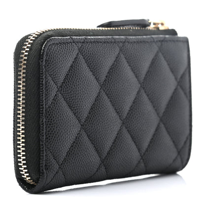 Chanel Caviar Quilted Key Holder Case Black 3 of 7