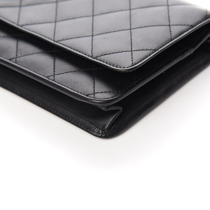 Chanel Calfskin Quilted Cambon Wallet On Chain WOC Black 13 of 15