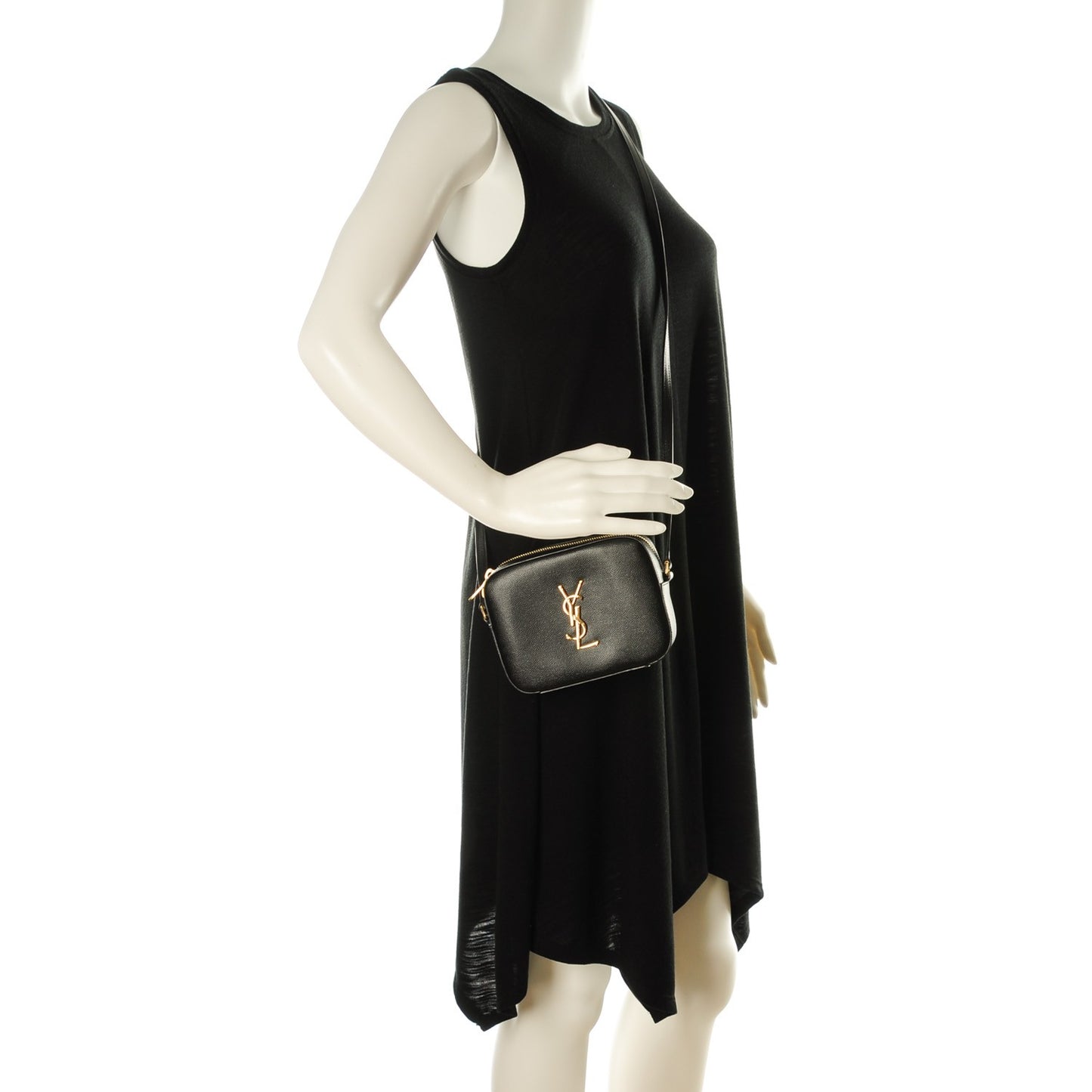 Grain De Poudre Small Classic Monogram Camera Bag Black