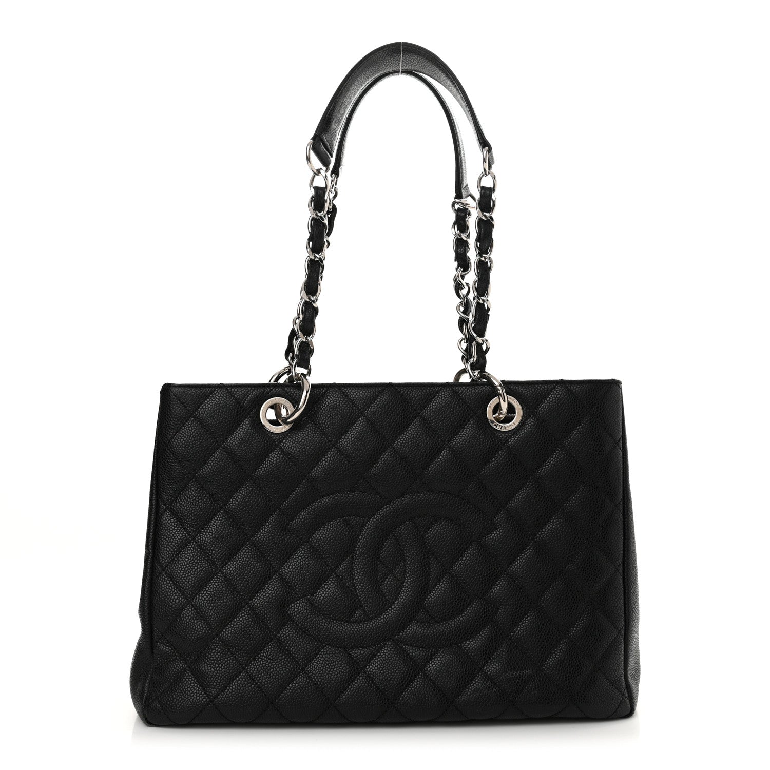 Chanel Caviar Quilted Grand Shopping Tote GST Black 1 of 12