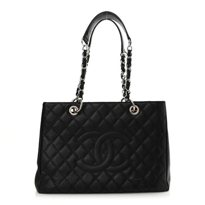 Chanel Caviar Quilted Grand Shopping Tote GST Black 1 of 12