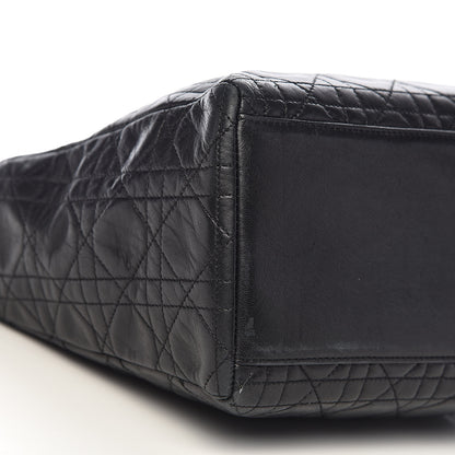 Christian Dior Lambskin Cannage Medium Lady Dior Black 18 of 22