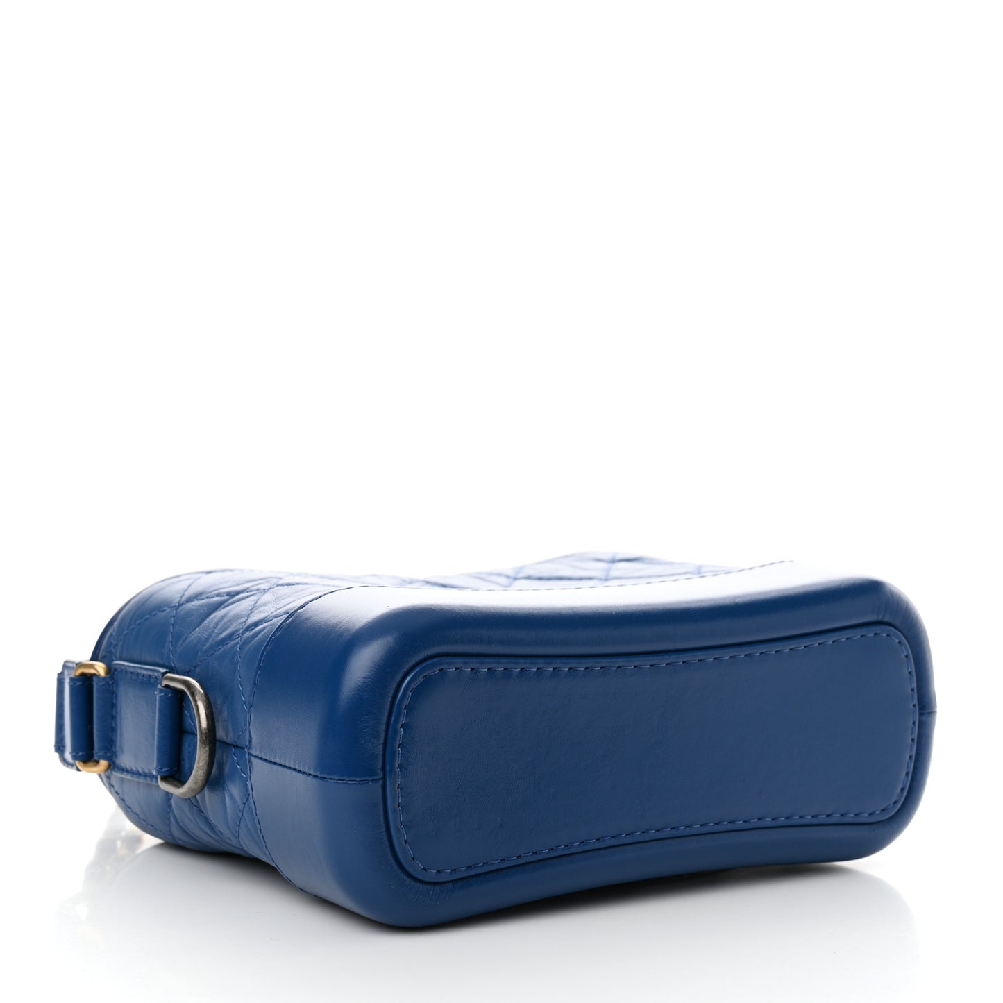 Aged Calfskin Quilted Small Gabrielle Hobo Blue