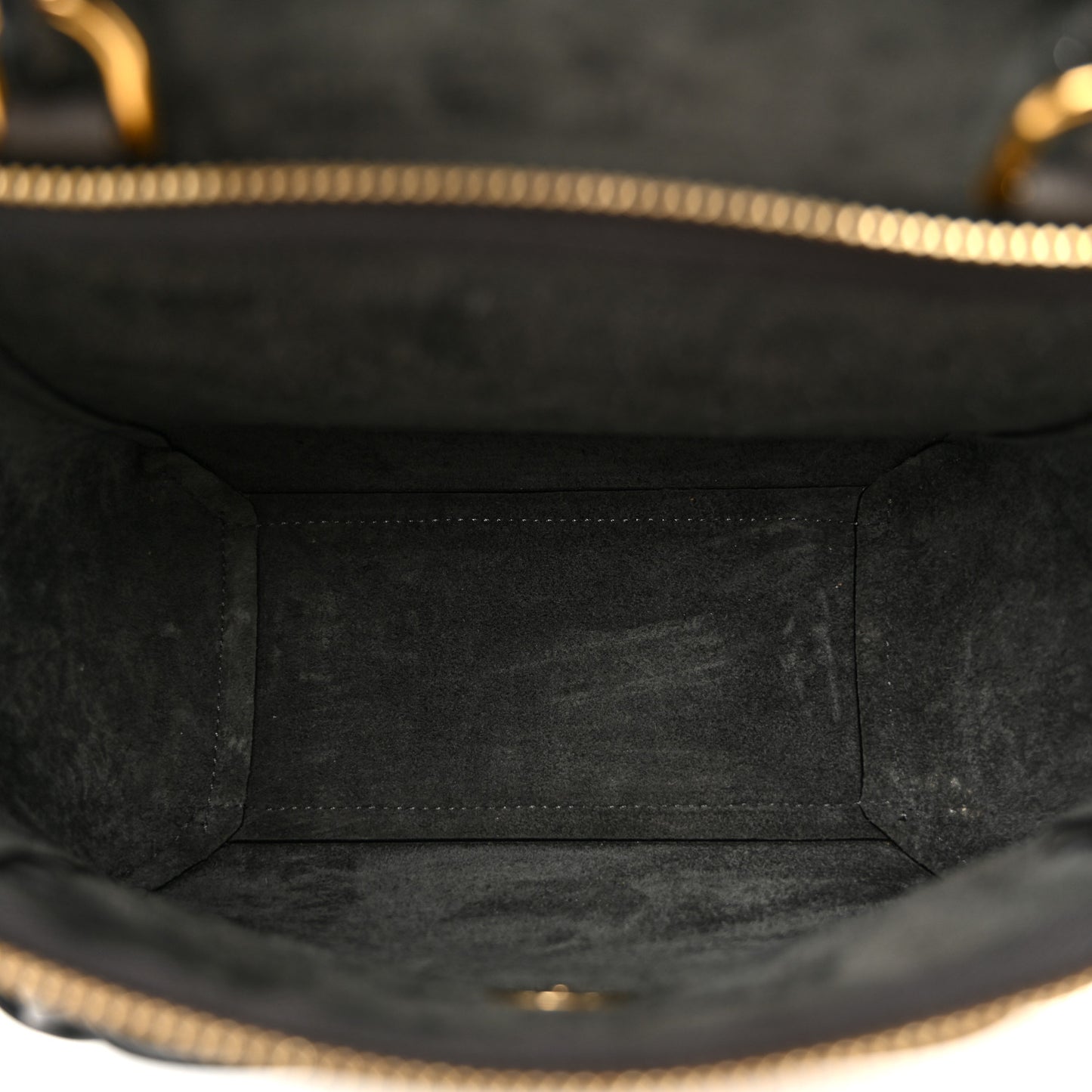 Grained Calfskin Nano Belt Bag Grey