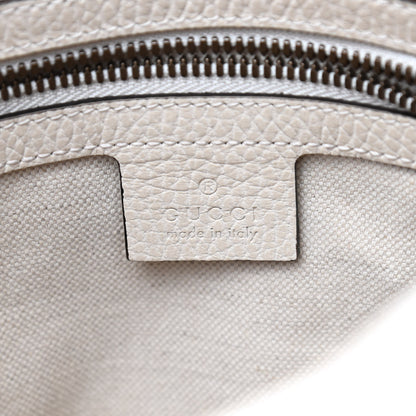 Gucci Grained Calfskin Logo Messenger Bag White 5 of 8