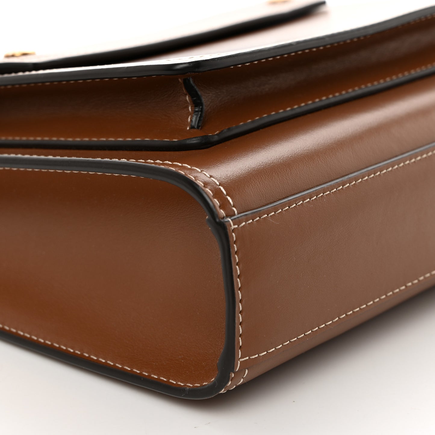 Smooth Calfskin Mini Pocket Bag Malt Brown