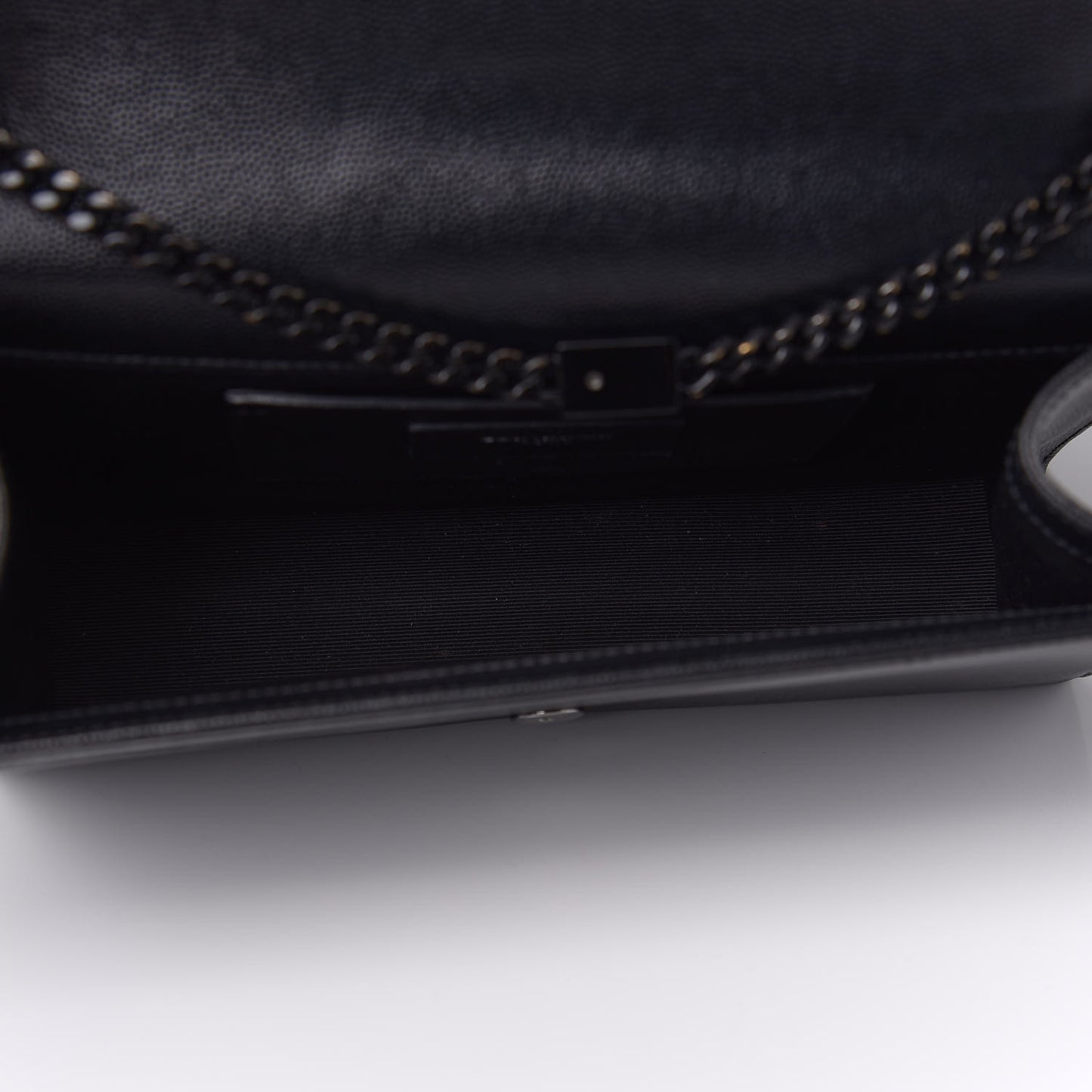 Grain De Poudre Medium Classic Monogram Kate Satchel Black