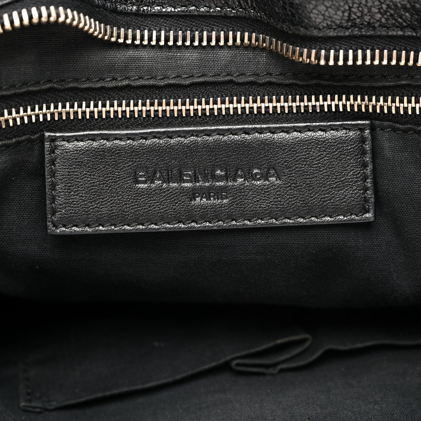 Chevre Gold Metallic Edge Hardware City Black