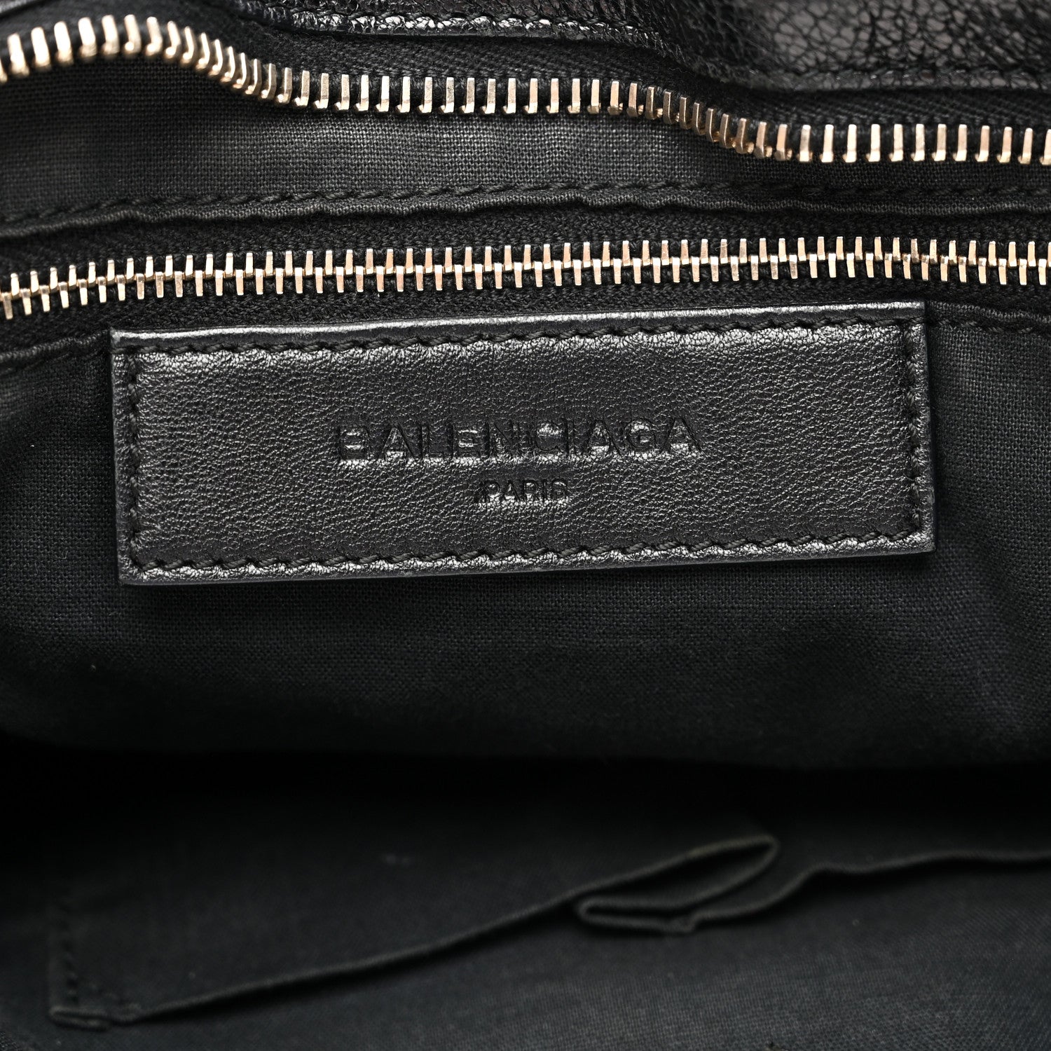 Balenciaga Chevre Gold Metallic Edge Hardware City Black 7 of 11