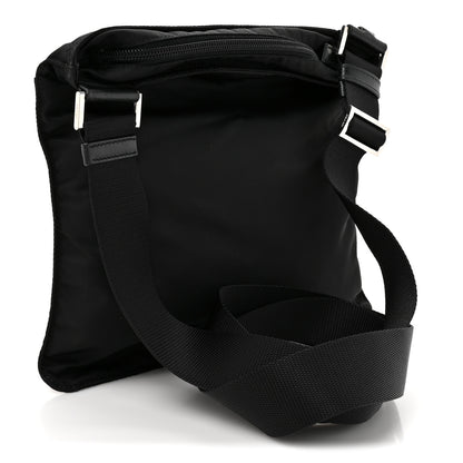 Prada Nylon Vela Flat Messenger Bag Black 3 of 11