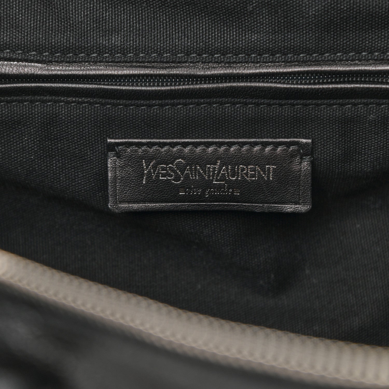 Saint Laurent Calfskin Studded Easy Sac Black 6 of 8