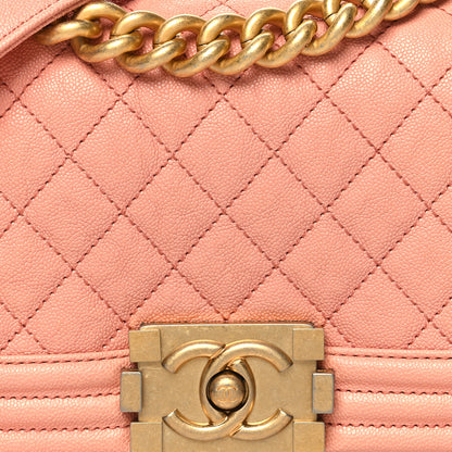 Chanel Caviar Quilted Small Boy Flap Pink 8 of 10