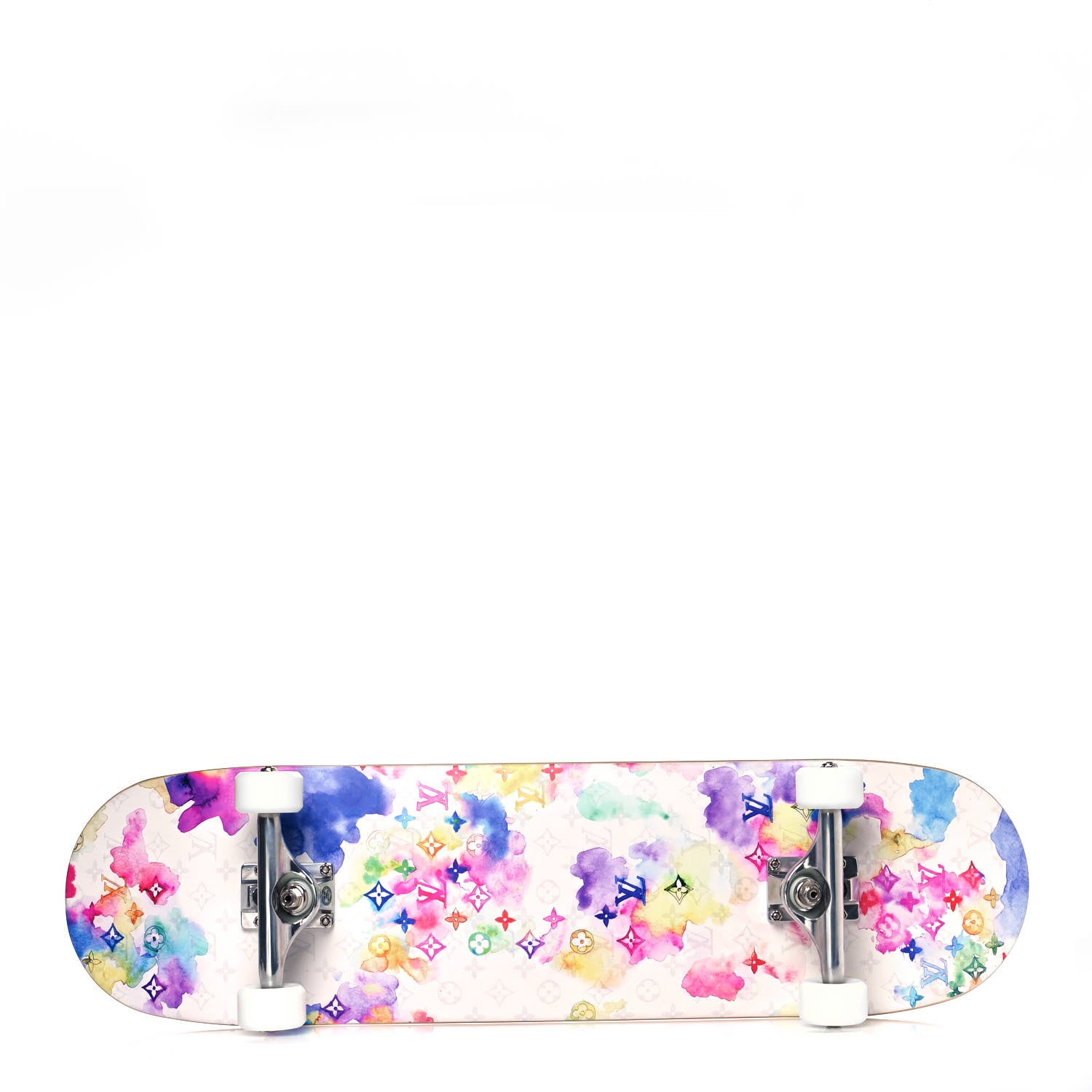 Louis Vuitton Monogram Watercolor Wood Skateboard Multicolor 5 of 12