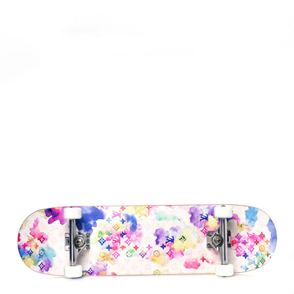 Louis Vuitton Monogram Watercolor Wood Skateboard Multicolor 5 of 12