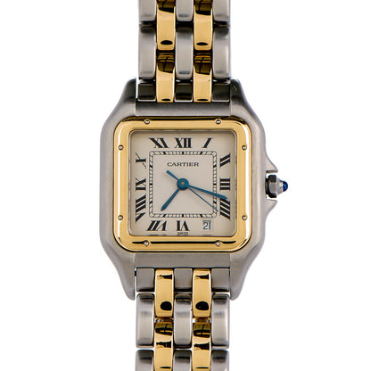 Cartier Stainless Steel 18K Yellow Gold 27mm Panthere Quartz Watch 1 of 6