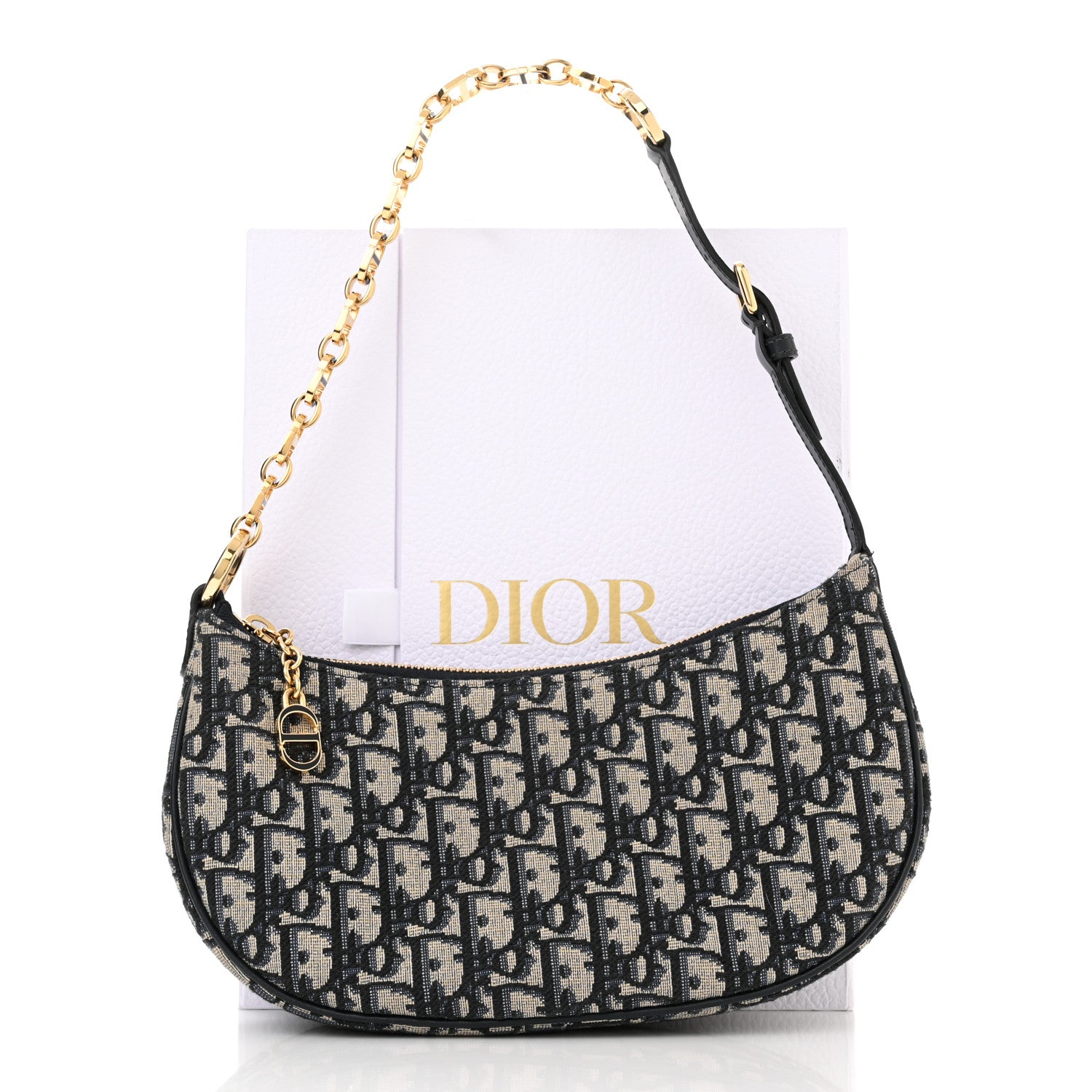 Christian Dior Oblique CD Lounge Bag Blue 1227734 – FASHIONPHILE