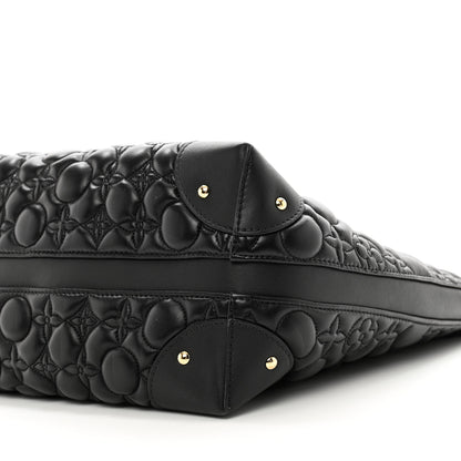 Louis Vuitton Lambskin Quilted Flowers Triangle Softy Black 9 of 9