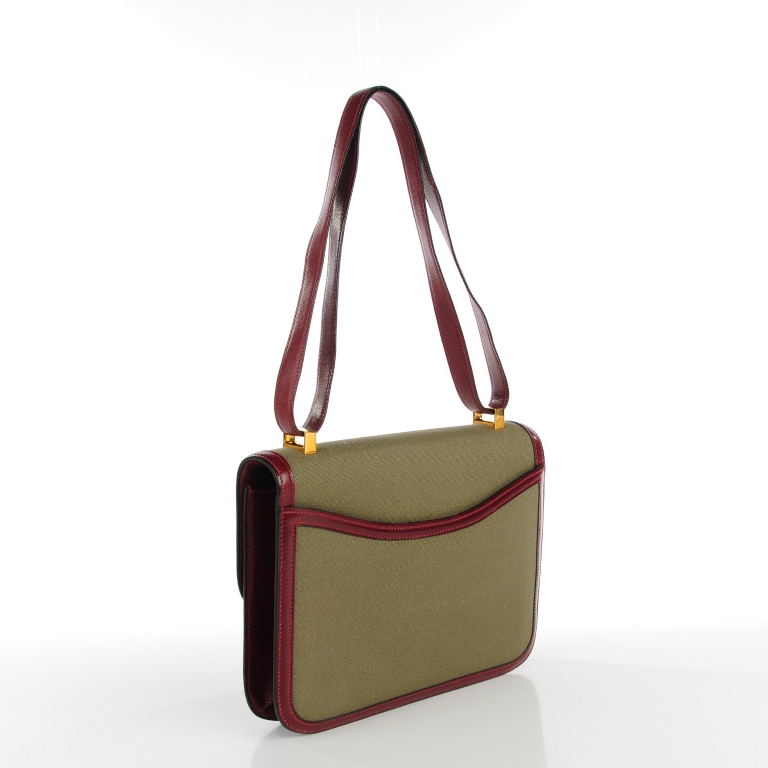 Hermes Box Toile Constance 23 Rouge H 4 of 10