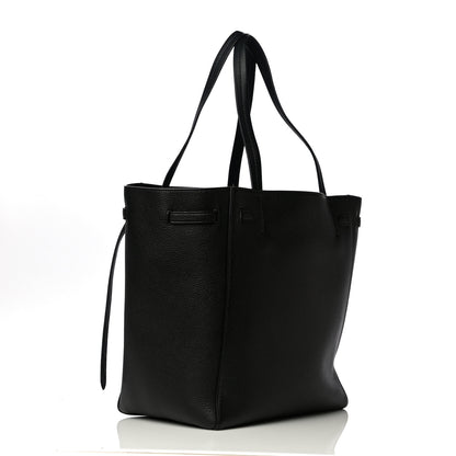 Celine Soft Grained Calfskin Small Belt Cabas Phantom Black 3 of 10