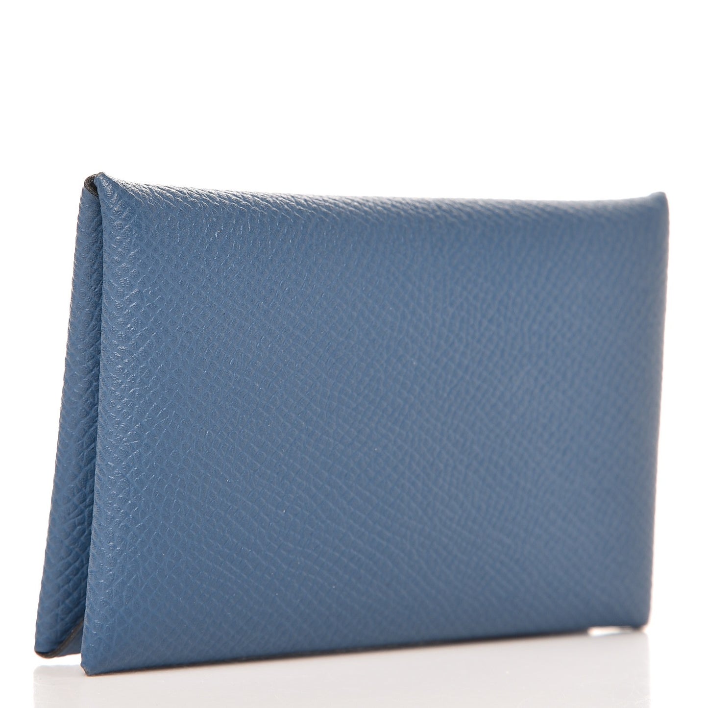 Epsom Calvi Card Case Bleu Agate
