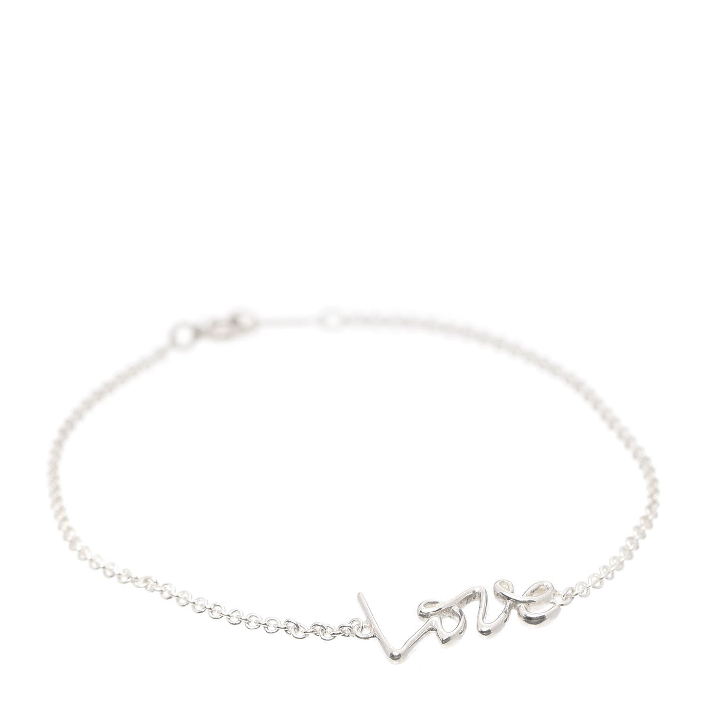 Sterling Silver Graffiti Love Bracelet