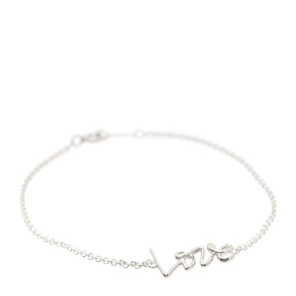 Tiffany Sterling Silver Graffiti Love Bracelet 1 of 5