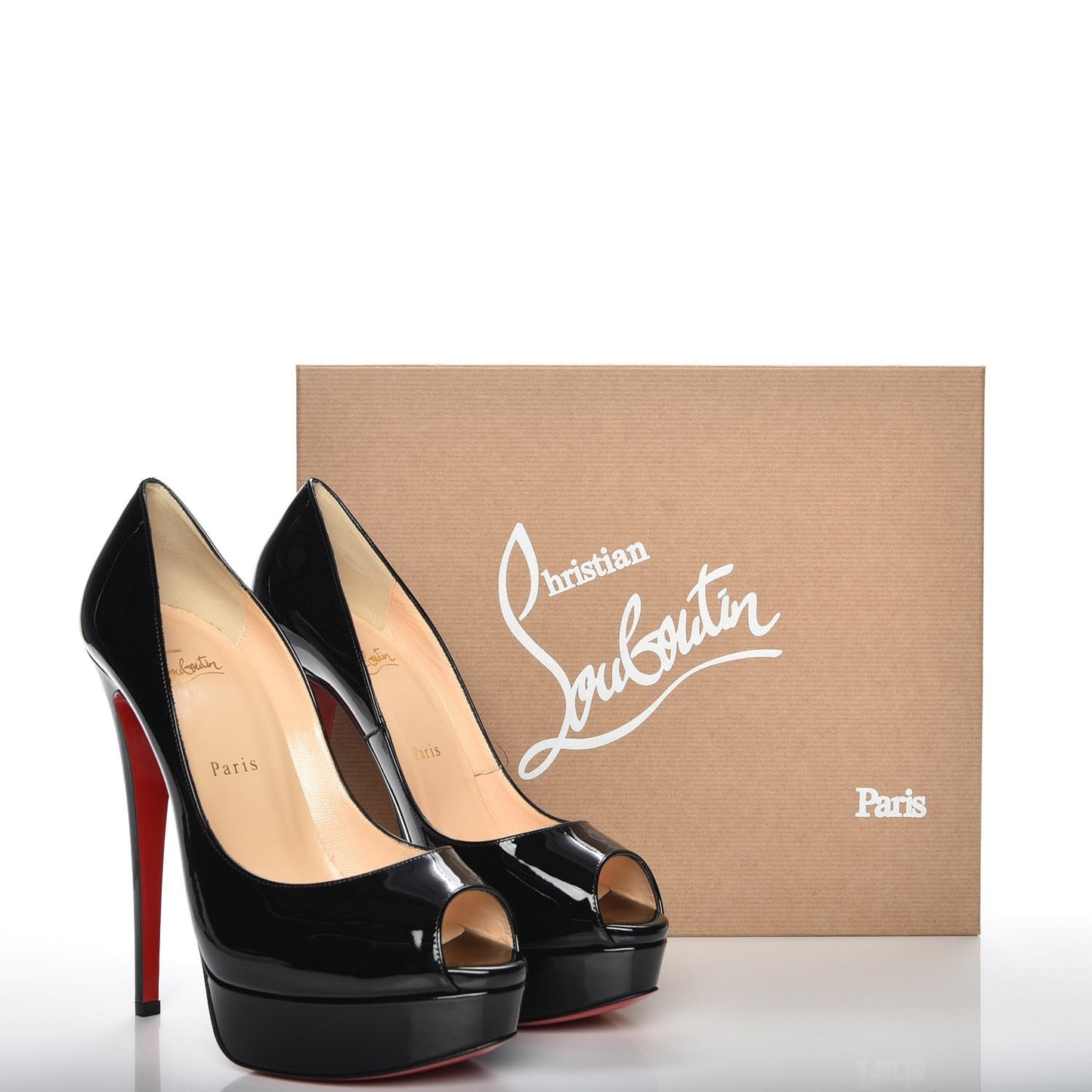 Patent Lady Peep 150 Pumps 39 Black