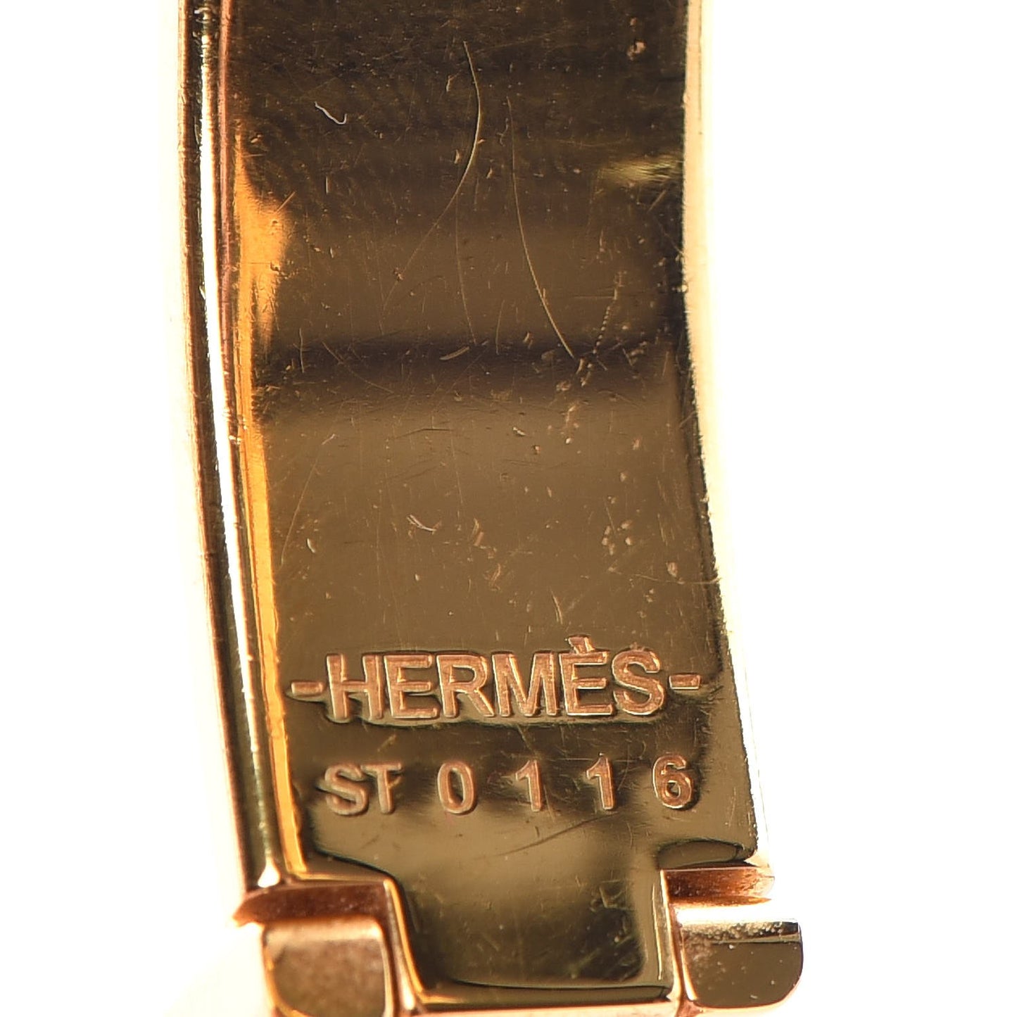 Enamel Narrow Clic Clac H Bracelet GM Orange