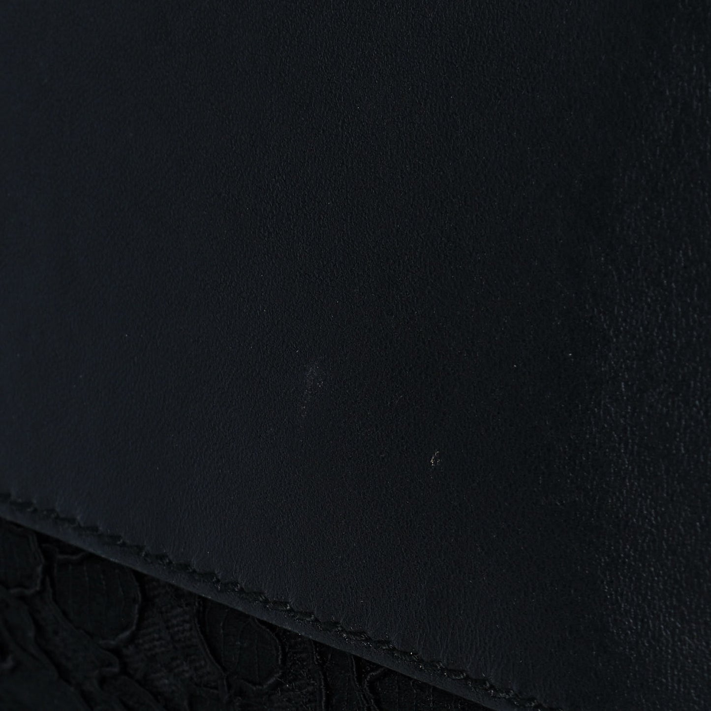 Calfskin Lace Miss Sicily Satchel Black