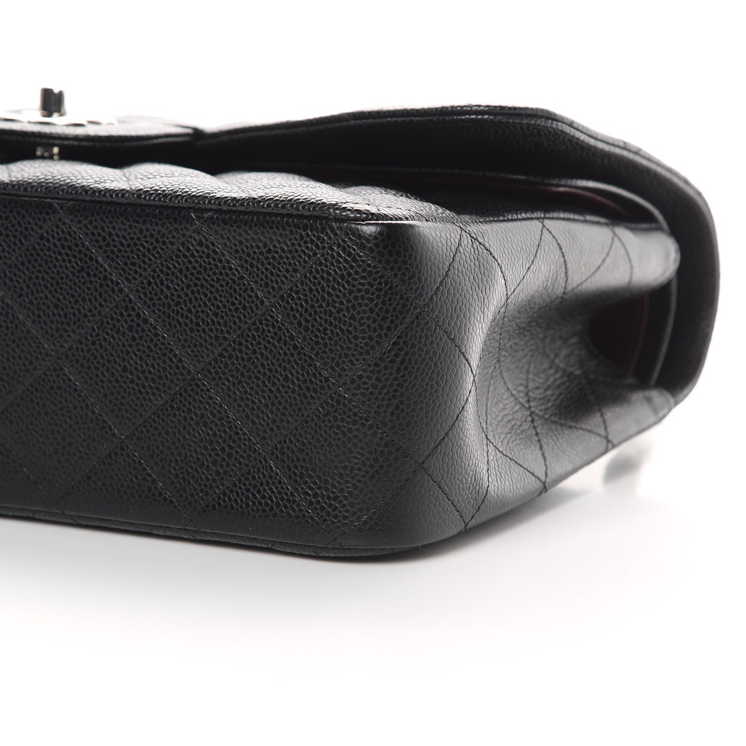 Chanel Caviar Quilted Jumbo Double Flap Black 10 of 12