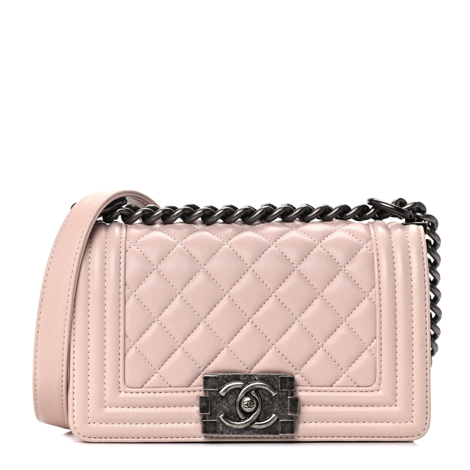Chanel Calfskin Quilted Small Boy Flap Light Pink 1 of 12