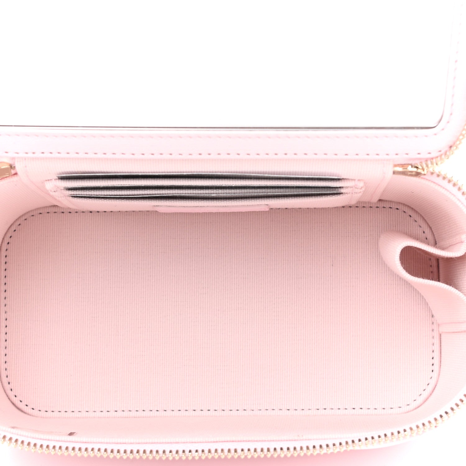 Chanel Lambskin Quilted Small Top Handle Vanity Case With Chain Light Pink 5 of 12