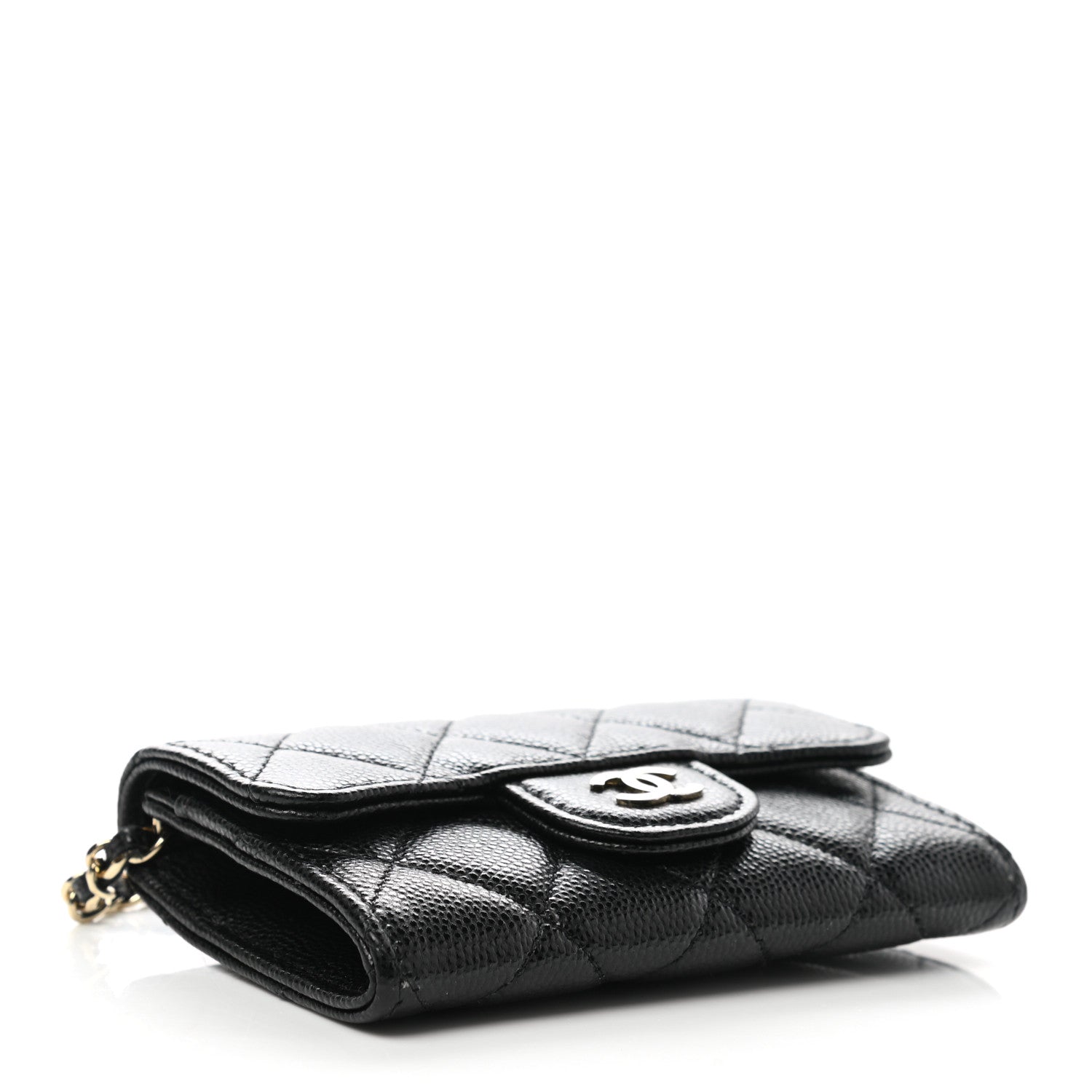 Chanel Caviar Quilted Flap Classic Belt Bag Black 4 of 11