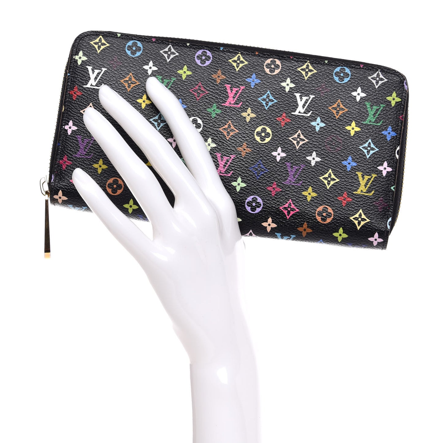 Monogram Multicolor Zippy Wallet Black Grenade