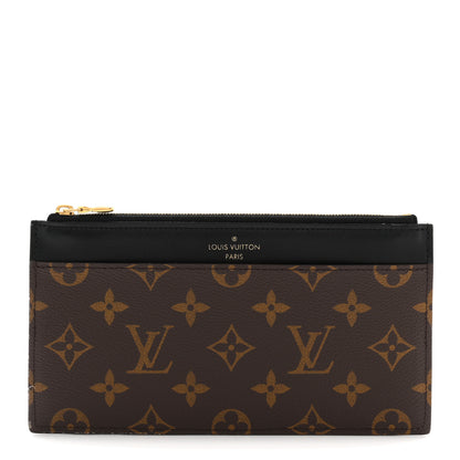 Louis Vuitton Monogram Slim Purse Black 1 of 7